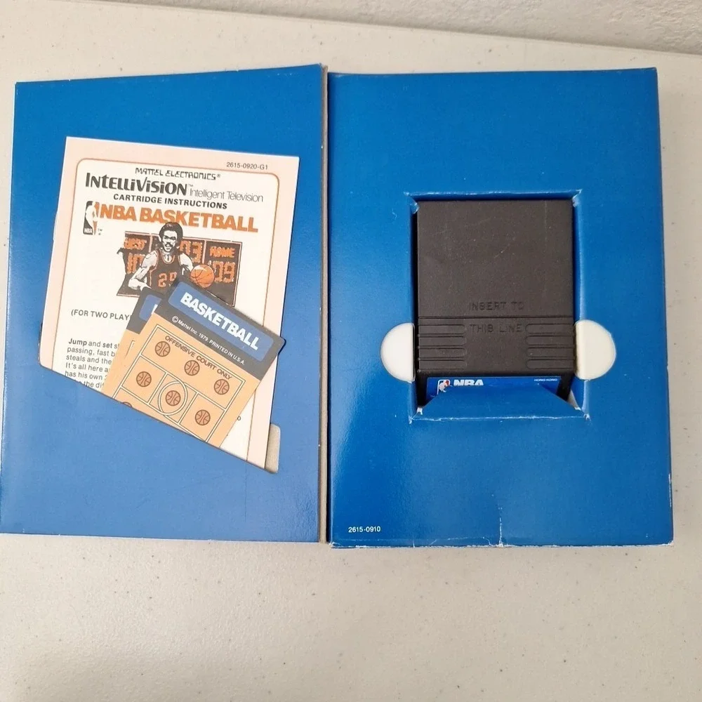 Lot of 5 Intellivision Games w/ Manuals & Controller Cover Overlays *SEE DESCRIP